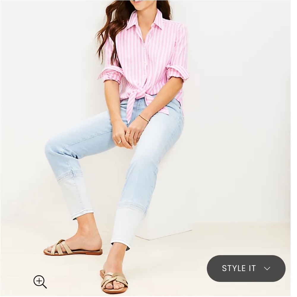 Loft Girlfriend Crop Jean - petite 28